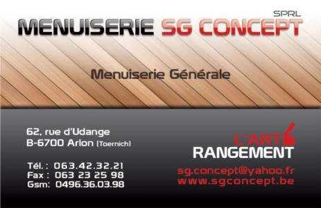 Menuiserie SG Concept Sàrl