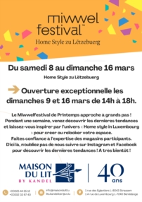 Festival du meuble du 8 au 16 mars 2025