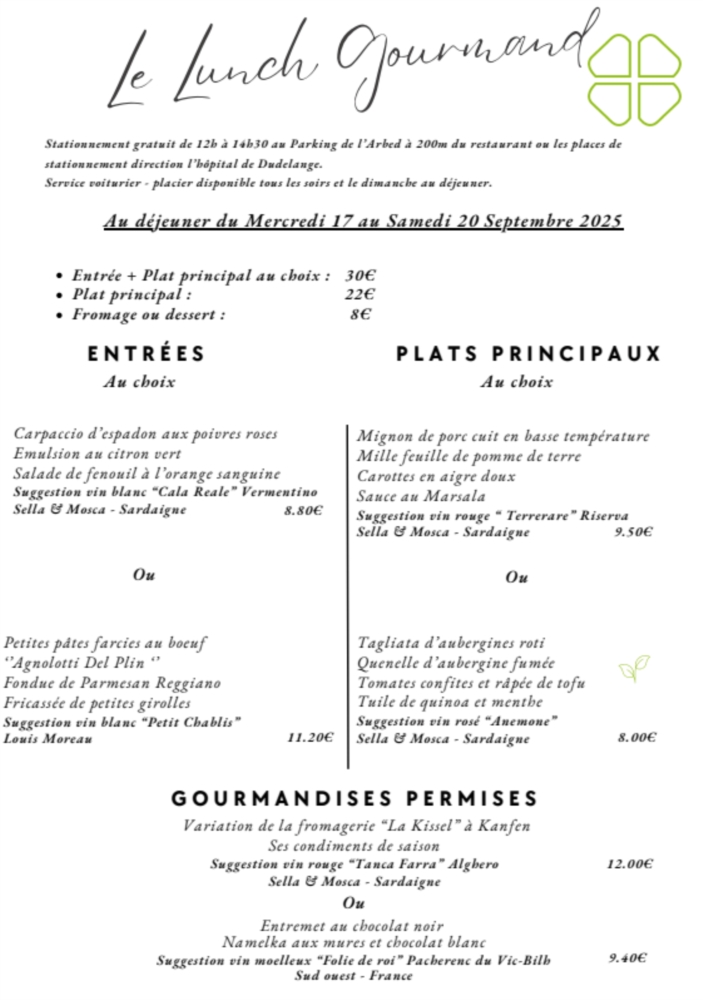 Lunch Gourmand