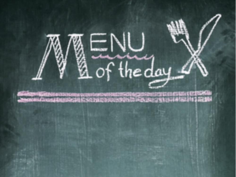 Menu du jour
