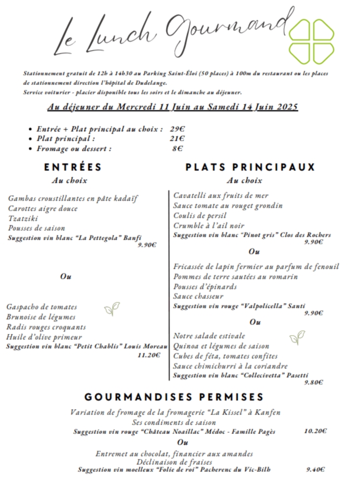 Lunch Gourmand