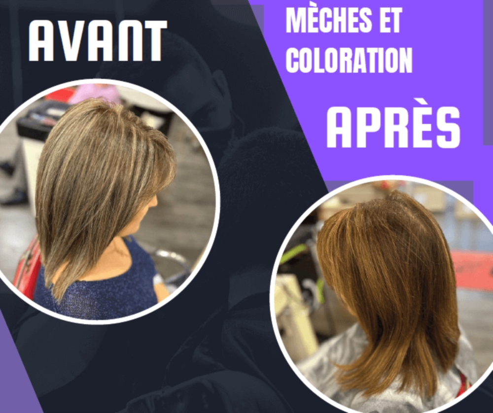 Mèches et coloration