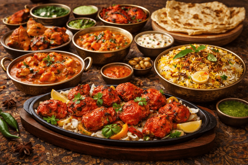 Spécialités tandoori et currys 