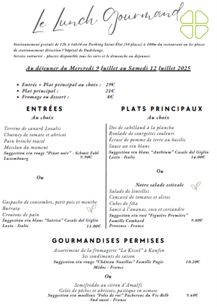 Lunch Gourmand