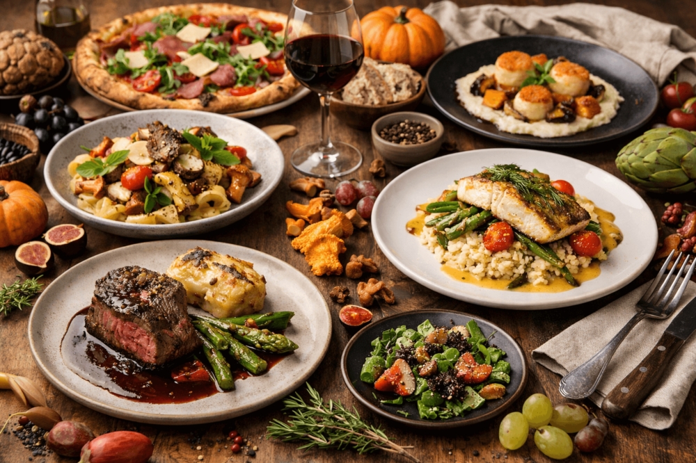 Une cuisine italienne et française bistronomique