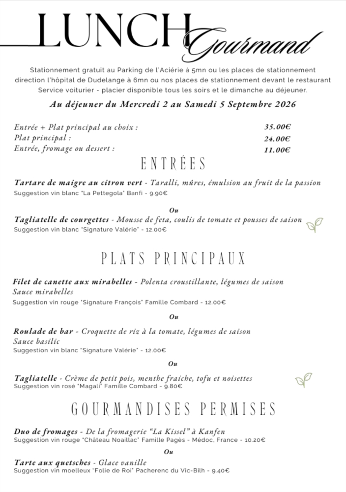 Lunch Gourmand