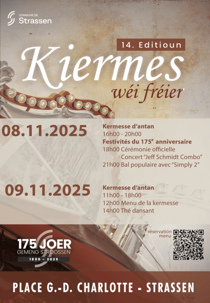 Kiermes wéi fréier - Kermesse d'antan 8 & 9.11.2025