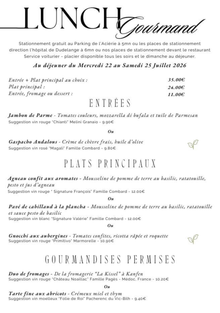 Lunch Gourmand