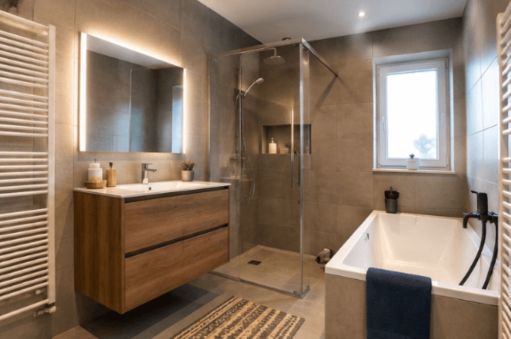Création de salles de bains clés en main