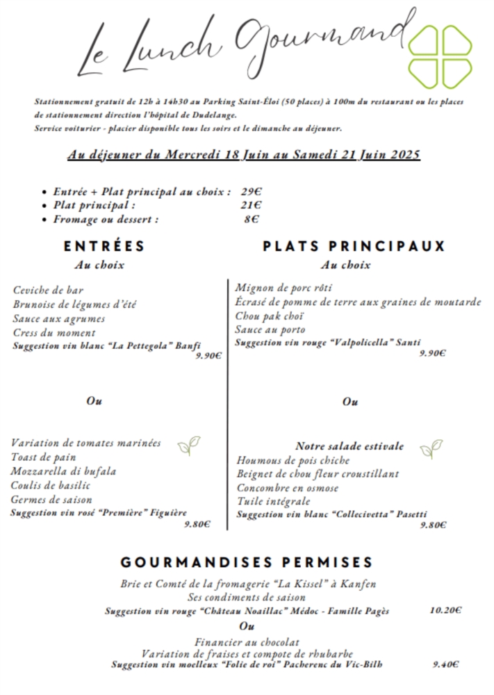 Lunch Gourmand