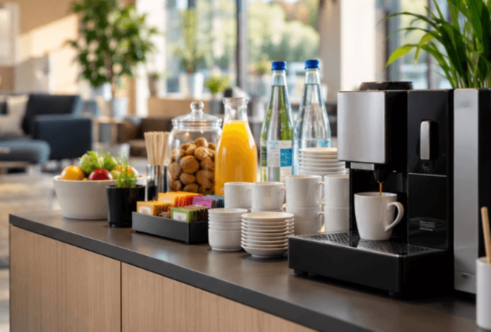 Pensez aussi à la pause-café au bureau