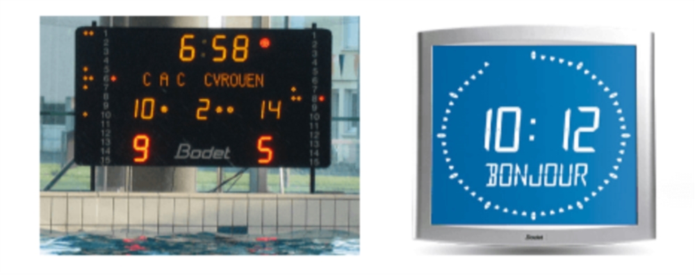 Tableaux d’affichage sportifs