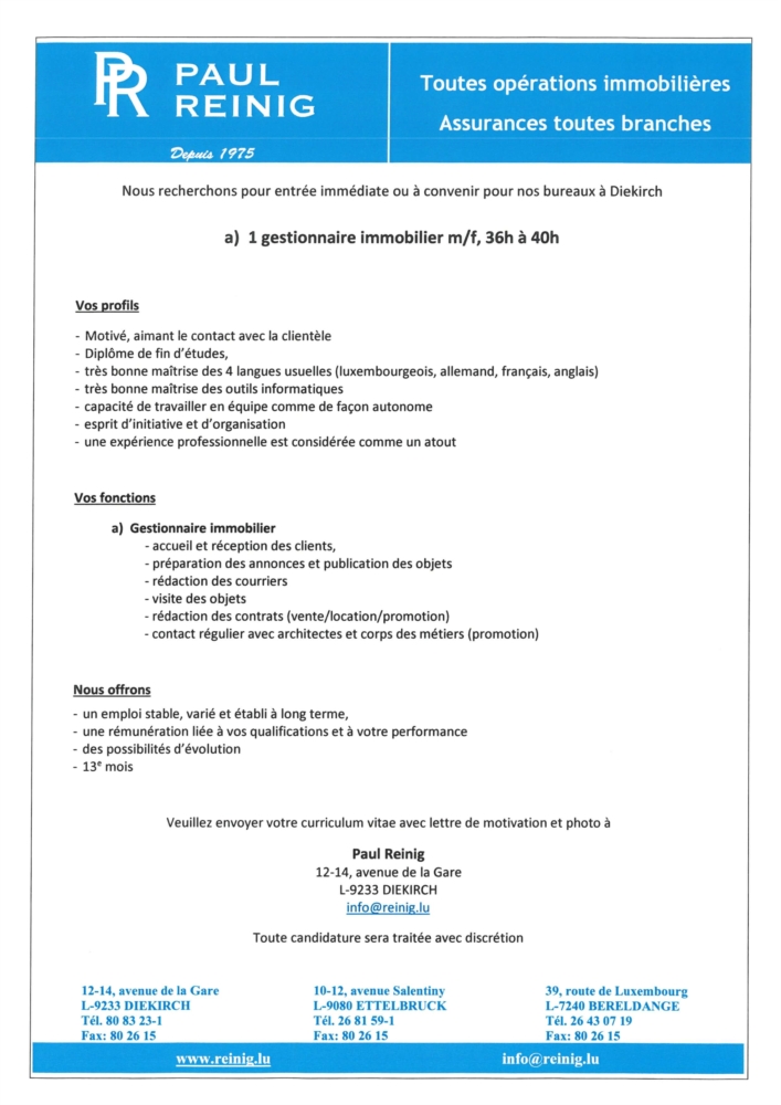 Gestionnaire immobilier