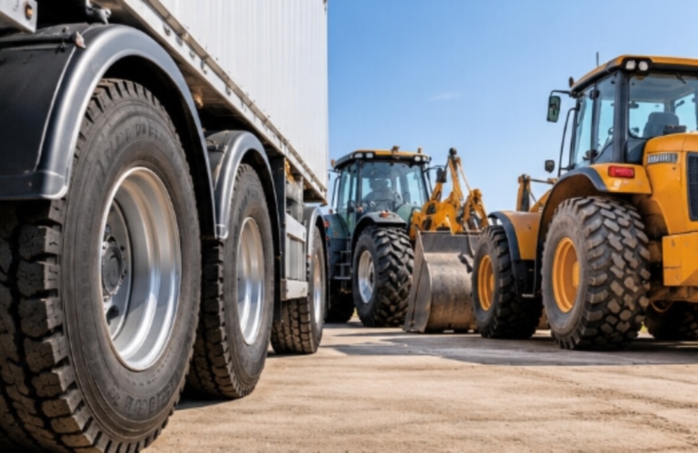 Pneus poids lourds, industriels et agricoles