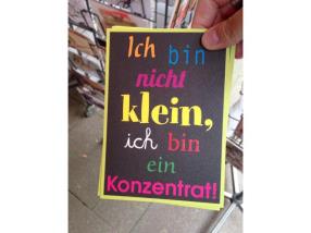 Carte avec texte en allemand