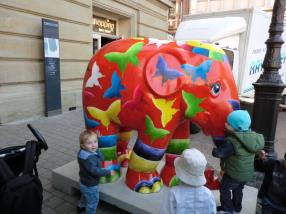 Excursion à Luxembourg-Ville chez les éléphants