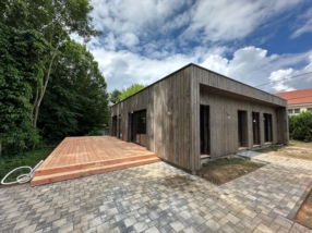 Bardage ventilé sur maison moderne