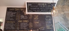 Hot and cold drinks menu