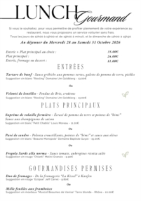 Menu Lunch Gourmand