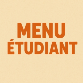 Menu Étudiant – à partir de 9,50 €