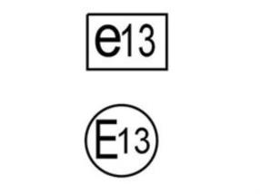 Homologation automobile E13 et e13