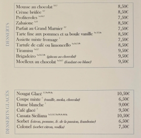 Nos desserts
