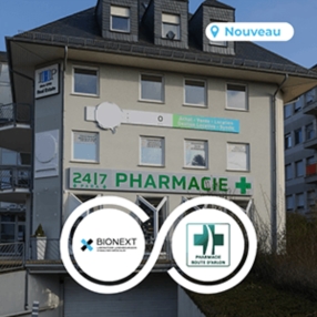 Pharmacie Route d’Arlon : partenariat avec BIONEXT