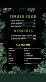 Notre Menu