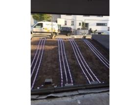 Chauffage rampe de garage 