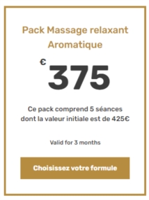 Pack Massage relaxant Aromatique