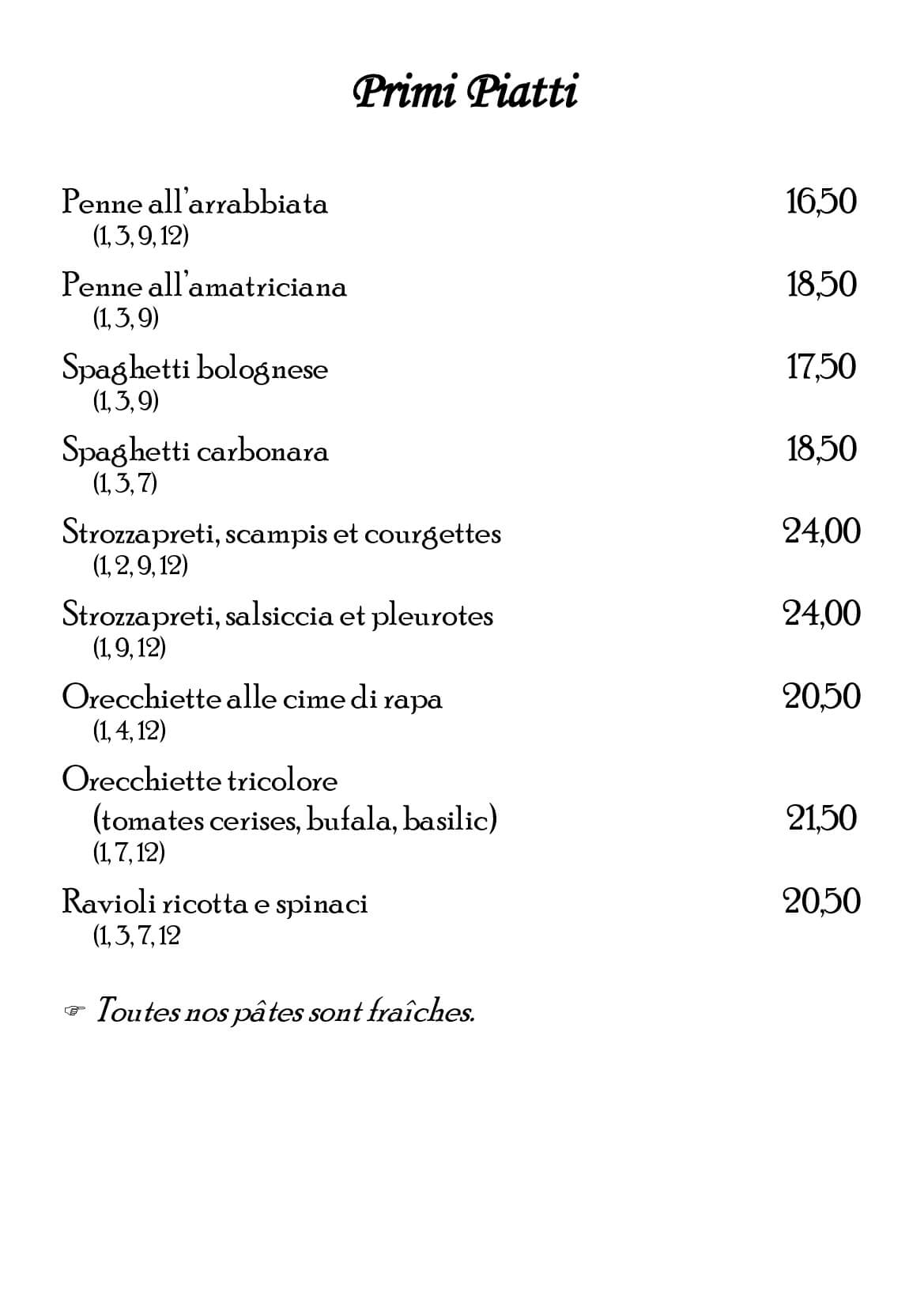 Primi Piatti