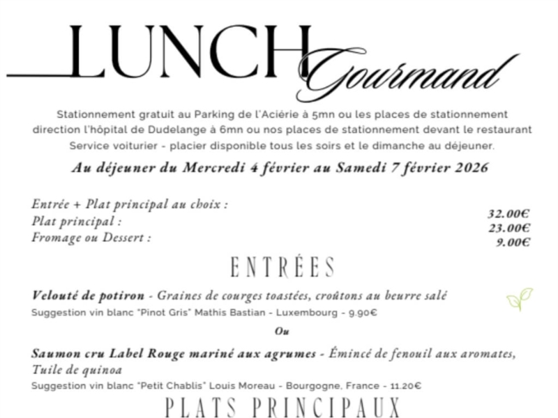Lunch Gourmand