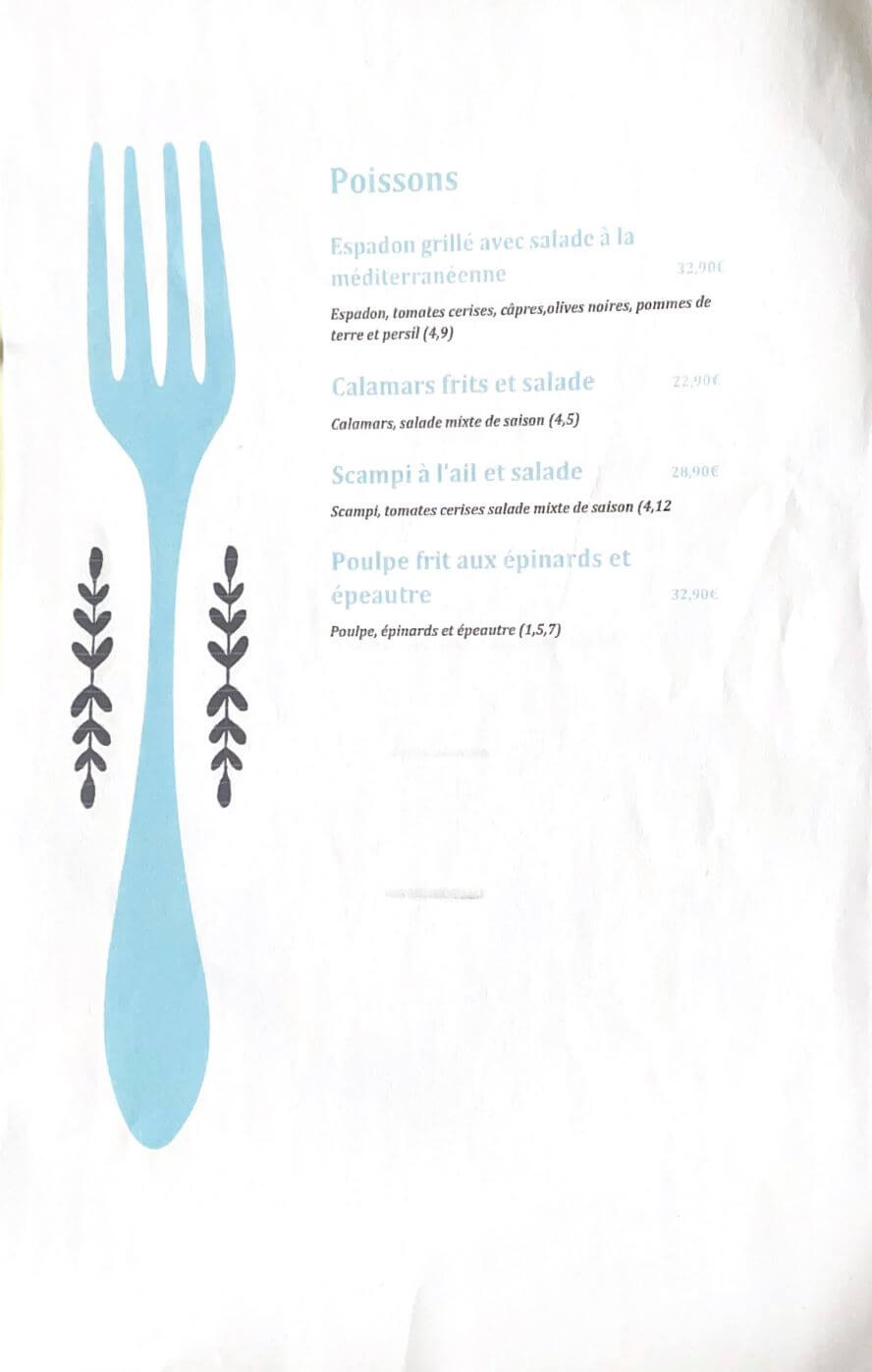 Menu Carte  5