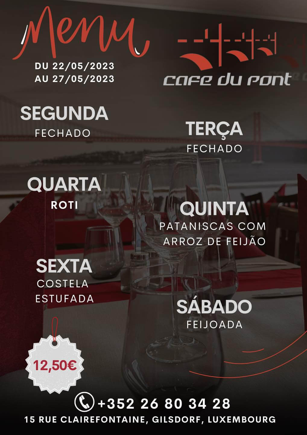 Menu 22/05 au 27/05 1