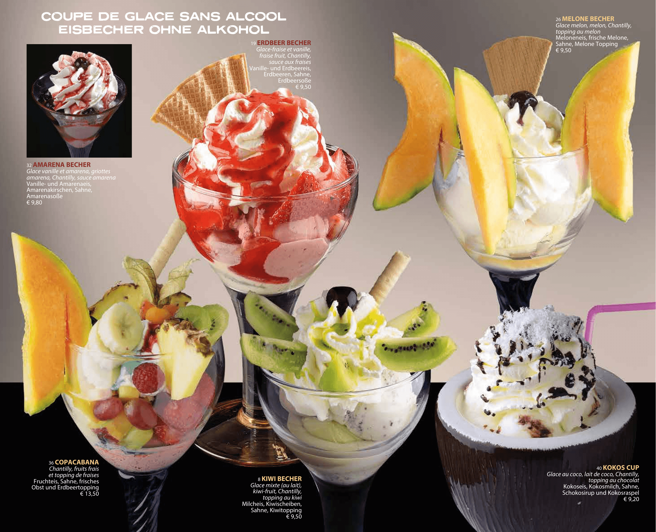 Coupe de glace sans alcool