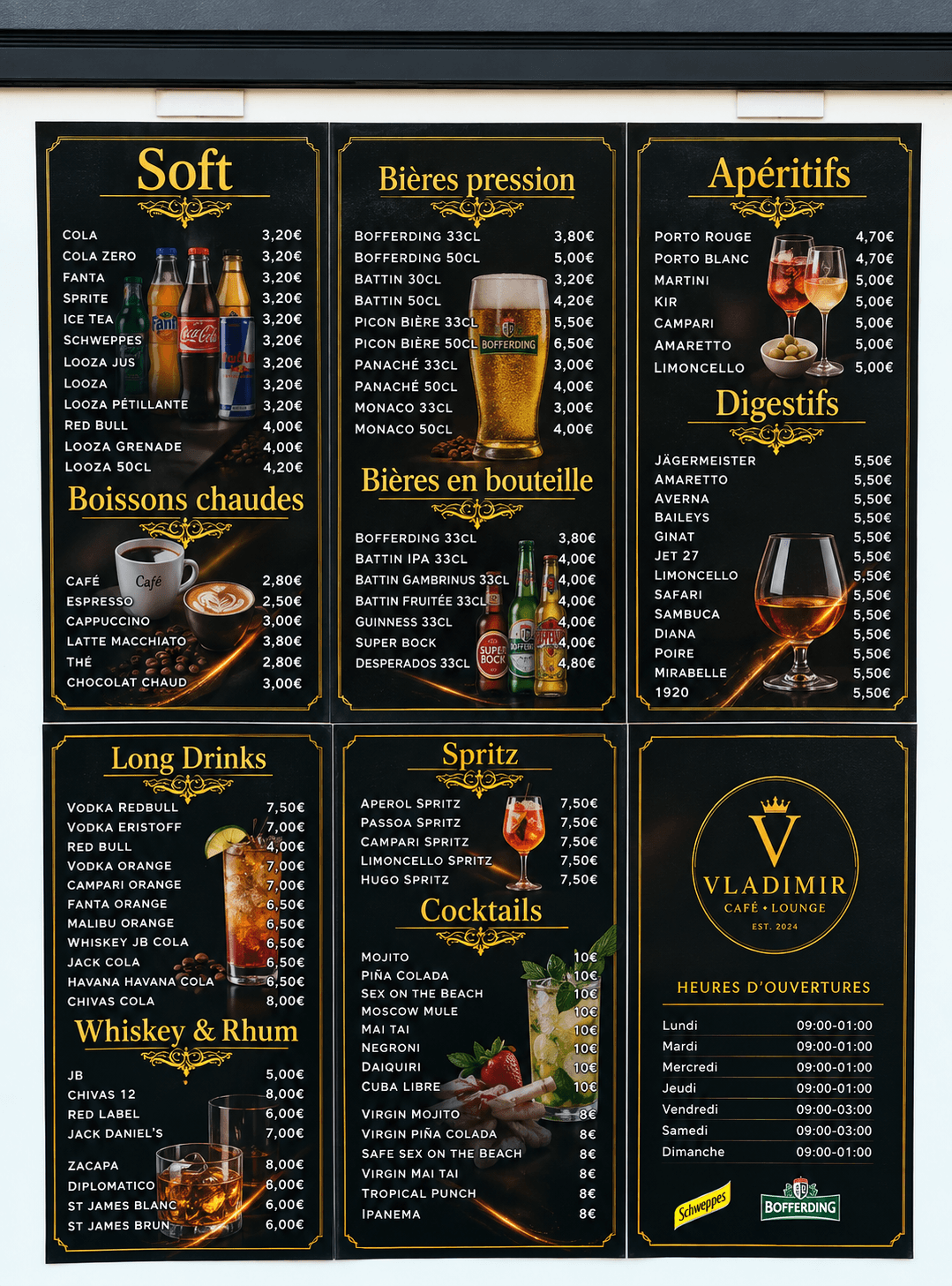 Nos boissons 